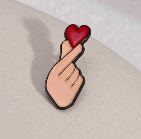 Korean Finger Heart Pin South Africa