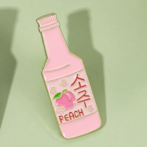 Pink Peach Korean Soju Bottle Pin South Africa