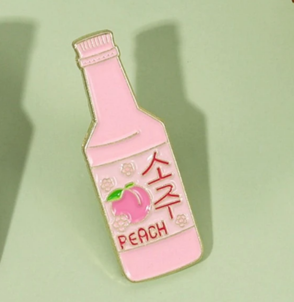 Pink Peach Korean Soju Bottle Pin South Africa